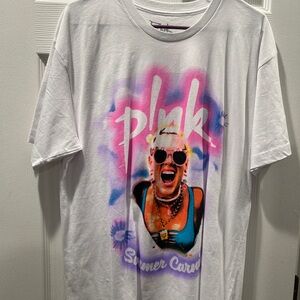 Pink Summer Carnival 2023 Tour Original 100% Cotton T-Shirt Rock & Pop Genre